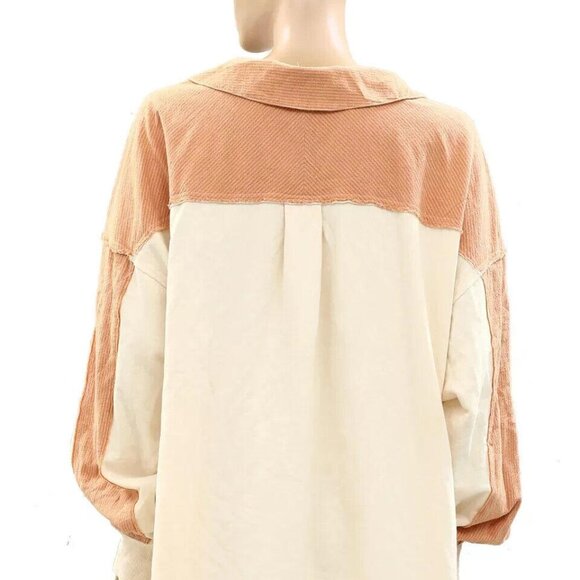 Free People Madeleine Sweatshirt Pullover Top Oversized Slouchy XS New 270984 - Picture 7 of 8
